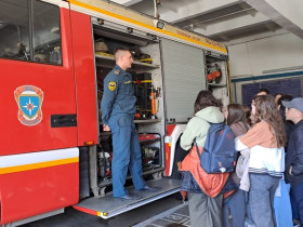 Экскурсия в пожарно - спасательную часть 26 Главного управления МЧС России по Иркутской области.